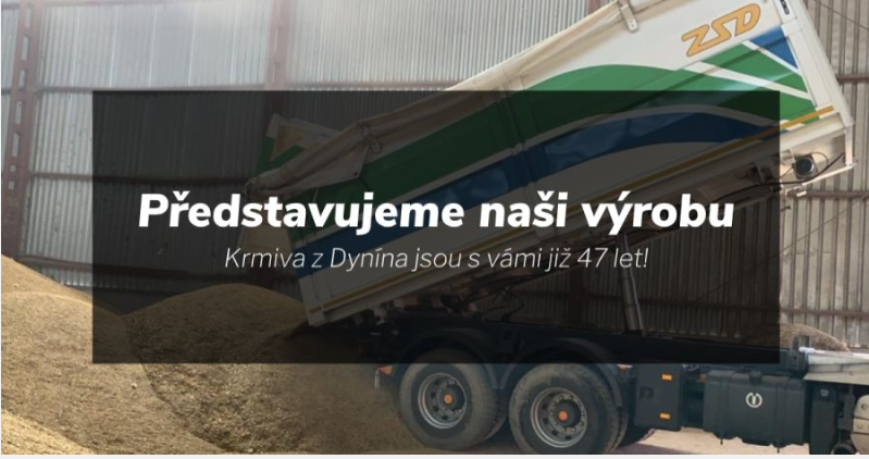 KRMIVA Z DYNÍNA: Představujeme naši výrobu KRMIVA Z DYNÍNA: Představujeme naši výrobu